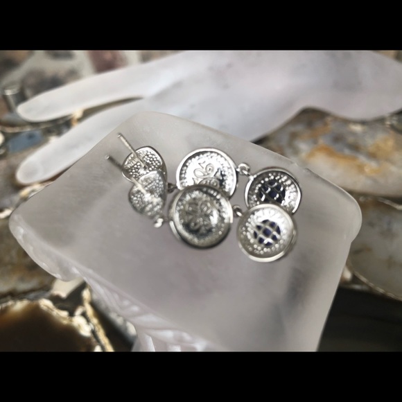 JOYA by Judy Crowell 1.5" Round Corundum Earrings - Picture 5 of 6